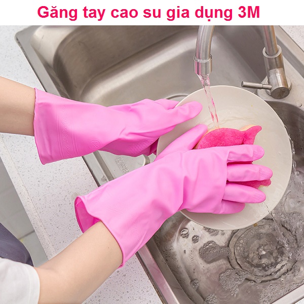 Găng tay cao su gia dụng 3M - bí quyết bảo vệ bàn tay