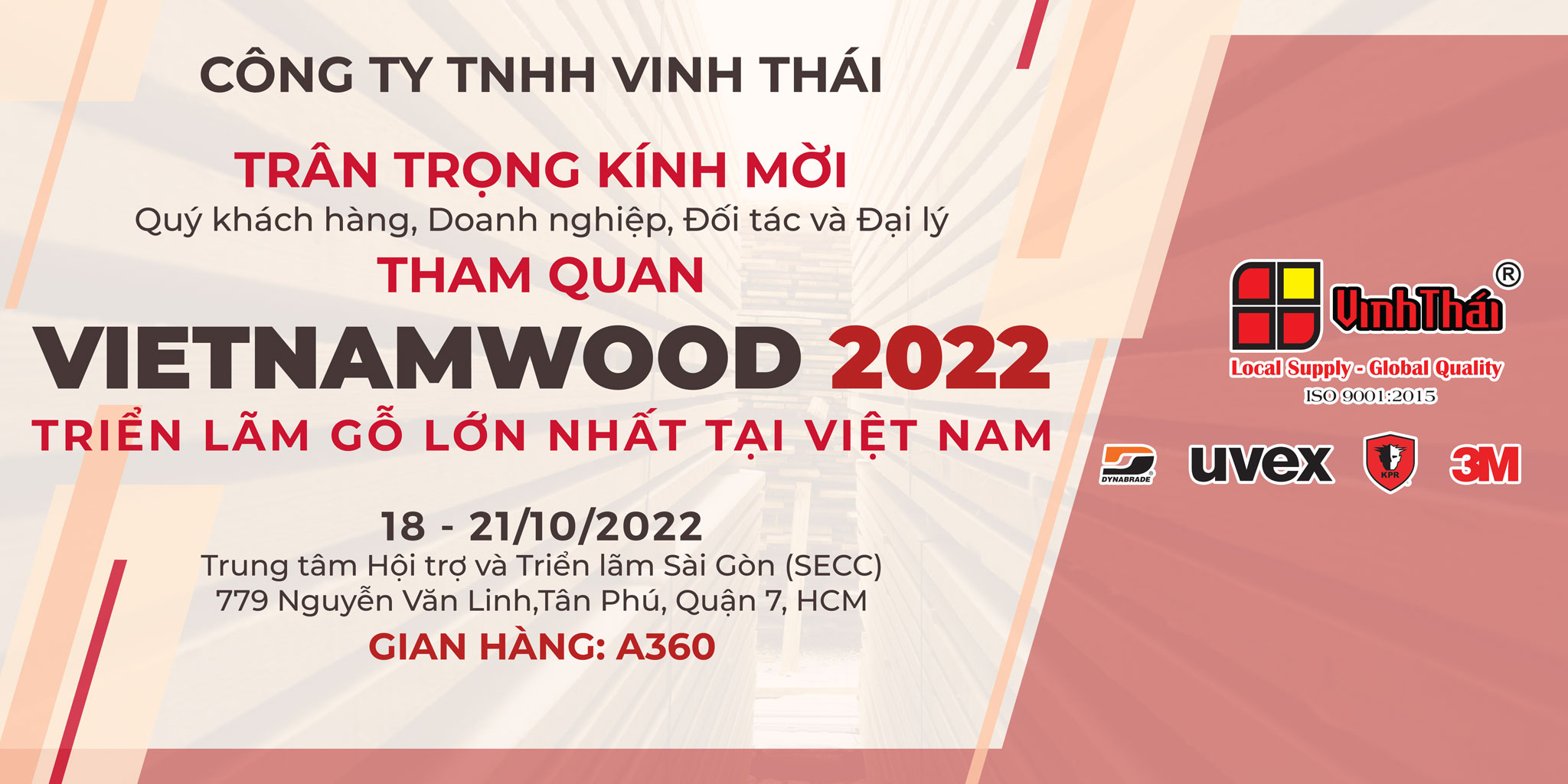THƯ MỜI THAM QUAN TRIỂN LÃM VIETNAMWOOD 2022