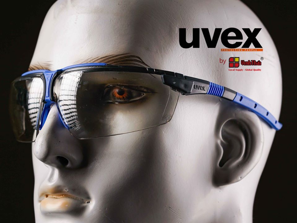 Uvex Avatar Safety Glasses Black with Gray AntiFog Lens